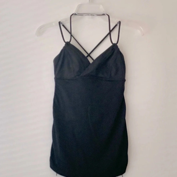 LULULEMON tank top, mesh body and crunch sides , 4 - Picture 1 of 16